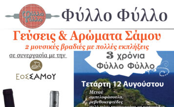 3 χρόνια «Φύλλο Φύλλο»: ΣΠΟΝΔΗ ΣΤΗ ΣΑΜΟ
