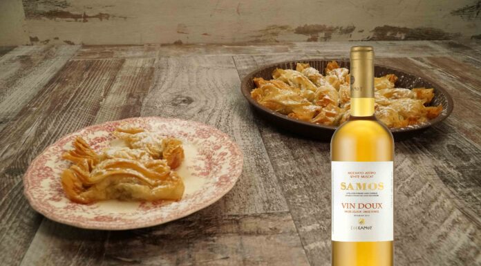 Σιροπιαστά μαντηλάκια με Samos Vin Doux