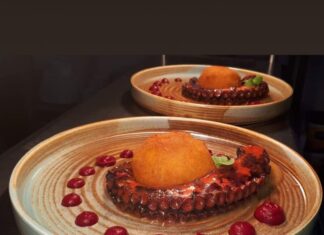 Τα νόστιμα νηστίσιμα: Χταπόδι με κόκκινο λάχανο, σαμιώτικο κρασί και φαβοκεφτέδες