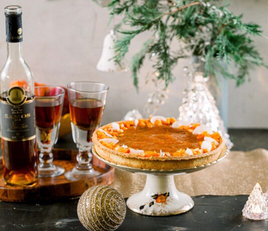 Τάρτα λωτού αρωματισμένη με Samos Nectar