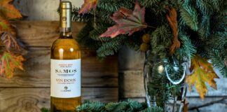 Χοιρινό κότσι με «καραμέλα» από Μοσχάτο Σάμου και πράσινα μήλα