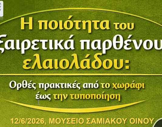 Ενημερωτική ημερίδα για ποιοτική αναβάθμιση ελαιολάδου